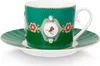 Pip Studio Tasse mit Untertasse Love Birds Emerald-Green Produktbild-Vorschau 1