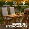 Pillows24 - 6x Hochlehner Auflagen 120x50x8 cm | Gesteppte Produktbild-Vorschau 4