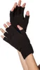 Fingerlose Stoffhandschuhe schwarz Produktbild-Vorschau 3