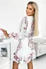 Numoco Geblümtes Kleid für Frauen Rosetta weiß-rosa Produktbild-Vorschau 3