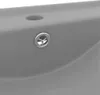 vidaXL Lavabo con foro per rubinetto grigio chiaro opaco Anteprima dell’immagine prodotto 5