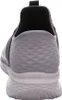 The back view of a single gray and black sneaker. Anteprima dell’immagine prodotto