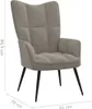 vidaXL Relaxsessel mit Hocker Hellgrau Samt Produktbild-Vorschau 18