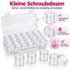 2 Aufbewahrungsboxen mit 60 Schraubdosen & Produktbild-Vorschau 6