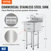 VEVOR Lavello in acciaio inox Lavello commerciale 457 x 381 Anteprima dell’immagine prodotto 2
