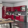 Eckküche Vicco Fame-Line Bordeaux Hochglanz/Anthrazit 287 x Produktbild-Vorschau 6