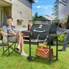 Outsunny houtskoolgrill, campinggrill met twee Productafbeelding-voorbeeld 2