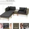 TecTake 404797, Salonek, Hnědá Náhled obrázku produktu 4