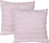 BELIANI Dekokissen 2er Set Rosa Stoffbezug 45 x 45 cm mit Produktbild-Vorschau 1