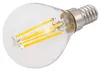 A close-up studio shot of an LED filament light bulb. Produktbild-Vorschau