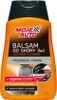 A bottle of Moje Auto leather cleaner with a picture of car seats and a man. Produktbild-Vorschau