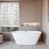 AICA freistehende Badewanne 150x70cm Oval Acrylwannen Produktbild-Vorschau 1