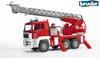 A toy fire engine with a ladder extended, shown against a white background. Náhled obrázku produktu