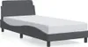 Rám postele "Dover" tmavě šedý 80x200 cm sametový Náhled obrázku produktu 1