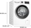 Bosch Serie 6 WGG244120, Přední plnění, 9 kg, B, 70 dB, Náhled obrázku produktu 6