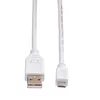 VALUE USB 2.0 Kabel, USB A ST - Micro USB B ST, weiß, 3 m Produktbild-Vorschau 2