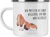 Mr. & Mrs. Panda Pott Hund Basset Hound - Weiß - Geschenk, Produktbild-Vorschau 1