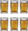 6 Tlg. Retro Vintage Trinkgläser Set Cognac Whiskey Produktbild-Vorschau 1