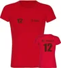 multifanshop Damen T-Shirt - St. Pauli - Trikot Nummer 12, Produktbild-Vorschau 1