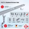 INEFA 2x Dachrinne Kunststoff Set NW68 / 68mm – Kastenrinne Produktbild-Vorschau 2