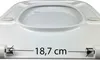 Štíhlé odnímatelné WC sedátko s kovovými panty, horní Náhled obrázku produktu 4