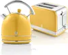A yellow kettle and toaster set on a white background. Produktbild-Vorschau