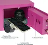 Möbeltresor mit Elektroschloss von HMF mit 23 cm Breite in Pink Anteprima dell’immagine prodotto