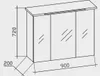 PELIPAL TRENTINO 920 Spiegelschrank / Weiß / LED Produktbild-Vorschau 3