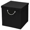 1 Stück Schwarz Faltbox 30 x 30 x 30 cm Aufbewahrungsbox Produktbild-Vorschau 1