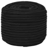 vidaXL Corda da lavoro nera 12 mm 50 m poliestere Anteprima dell’immagine prodotto 1