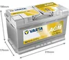 VARTA A6 Silver Dynamic AGM 12V 80Ah 800A Autobatterie Produktbild-Vorschau 7