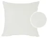 Kissenbezug 50x50 cm weiß Struktur Leinenoptik Kissenhülle Produktbild-Vorschau 2