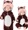 Pyžamo Onesie Kostým Prevlek Spiaca veverička Dojča 90: Náhľad obrázku produktu 1