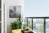 Gartenposter - 50x50 cm - Schwäne im Yamnaka See  - Produktbild-Vorschau 3