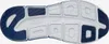 The image shows the sole of a blue and white Skechers shoe. Produktbild-Vorschau