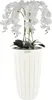 Künstliche Orchidee Weiß Kaskaden Blumenstrauß im Topf mit Produktbild-Vorschau 1