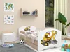 BDW Lit d'enfant, double face avec tiroir, pelleteuse Voir les images du produit 2