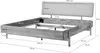 MASSIVMOEBEL24.DE Bett Eiche 200x200x94 natur geölt, Produktbild-Vorschau 3