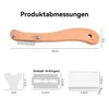 Brotmesser Teigschneider 2 Stück mit Holzgriff, 5 Klingen & Produktbild-Vorschau 2