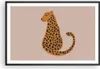 Gerahmtes Poster - Schwarzer Rahmen - Panther Grafik Produktbild-Vorschau 1