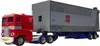 A toy truck, specifically Optimus Prime from Transformers, shown from a side angle. Produktbild-Vorschau