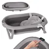 Skládací vanička moovkee 80 cm, tmavě šedá, s teploměrem a Náhled obrázku produktu 1