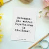 Mr. & Mrs. Panda Postkarte Spruch Hebamme Superhelden - Produktbild-Vorschau 2
