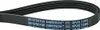 A close-up, studio shot of a black serpentine belt. Produktbild-Vorschau
