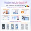 Marketing image showcasing features of a smartphone operating system. Produktbild-Vorschau