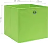 vidaXL Úložné boxy 4 ks Netkané 28x28x28 cm Zelené Náhľad obrázku produktu 4