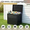 FCH Gartenbox Wasserdicht, 126L Kunststoff-Aufbewahrungsbox Produktbild-Vorschau 4