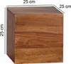 Wohnling Sheesham Massivholz Wandregal MUMBAI 4er Set Cubes Produktbild-Vorschau 2