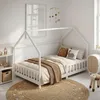 ML-Design Kinderbett 140x200cm mit Rausfallschutz, Dach & Produktbild-Vorschau 10