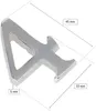 KOTARBAU® Chiffre "4" Chrome Autocollant 5 cm en laiton Voir les images du produit 2